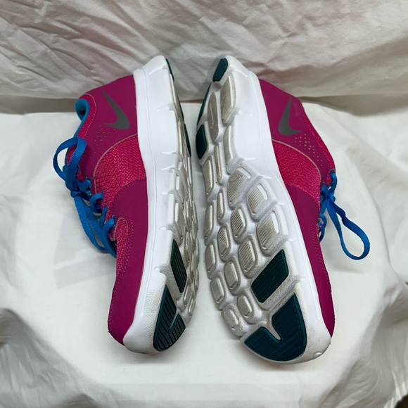 Nike Flex Experience Pink and Blue Tennis Shoes Size 9 - Picture 7 of 10